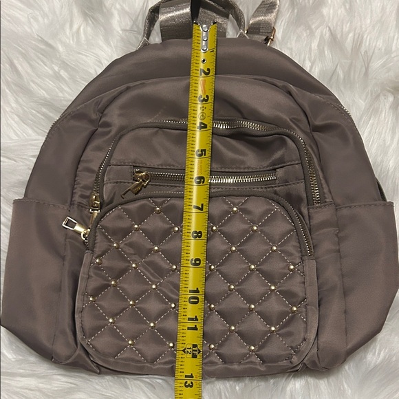 New Elegant Taupe Quilted Backpack